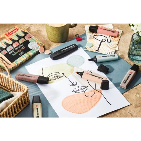 Stabilo Boss Nature Colors 4 Renk 70/4-2-3 Yeni Doğal Renkler Serisi - 2