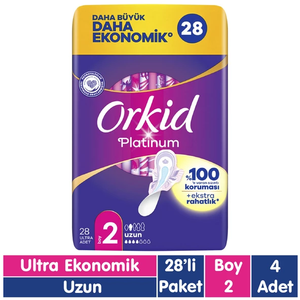 Orkid Platinum Uzun Ped 28x4 112 Adet ürün görseli
