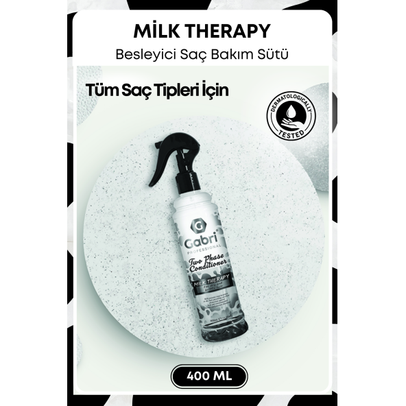 Milk Therapy Çift Fazlı Saç Bakım Fön Suyu Saç Spreyi 400 ml - Saç Dökülmesi Önleyici Koruyucu Etki