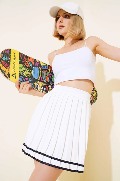 Piliseli Kolej Etek Ekru - Resim 2