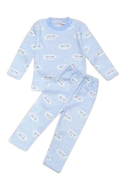 Bulutlu Erkek Bebek Pijama Takım ST07111