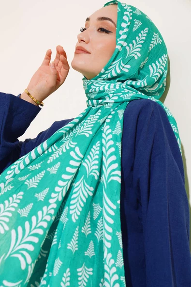 Desenli Bambu Şal Benetton - 2