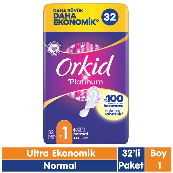 Orkid Platinum Normal Ped 32 Adet ürün görseli