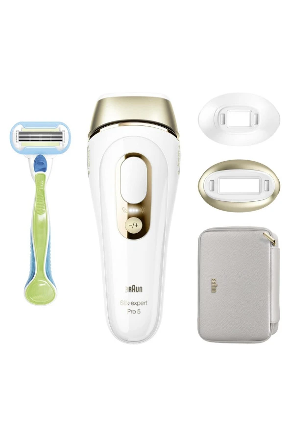 BRAUN IPL Silk·expert Pro 5, Evde Tüy Alma, Çanta, Venus Tıraş Makinesi, 2 Başlık ile, PL5152 ürün görseli 1