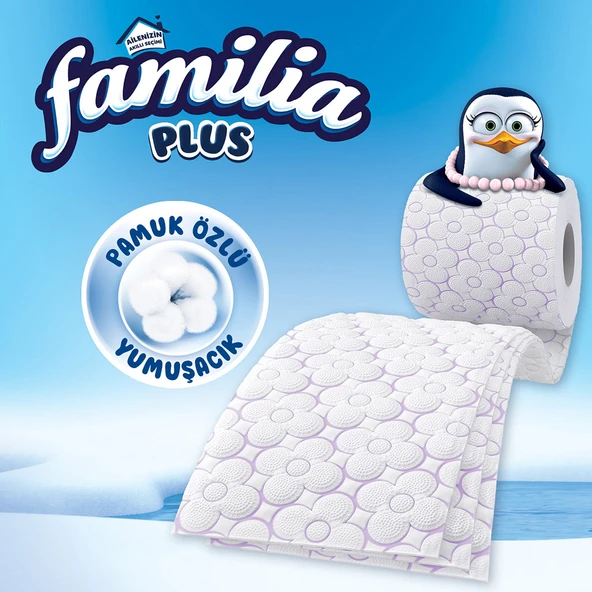 Familia Plus Parfümlü Tuvalet Kağıdı 96 Rulo (32 Rulo x 3 Paket) - 4