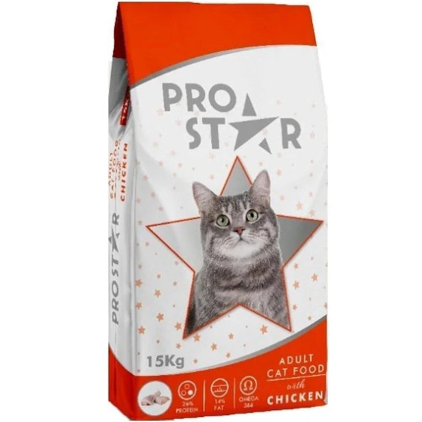 Pro Star Tavuklu Yetişkin Kedi Maması 15 Kg