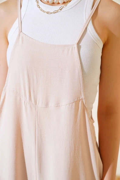 Askılı Tulum Bej - Resim 4