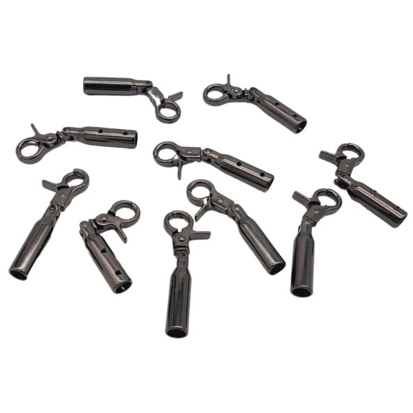 Angel Çanta Aksesuar 7 mm Kancalı Kovan Füme Renk 10 Adet - 2