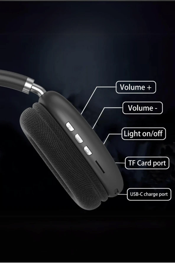 BHH1002 Kafaüstü Bluetooth Kulaklık - 3