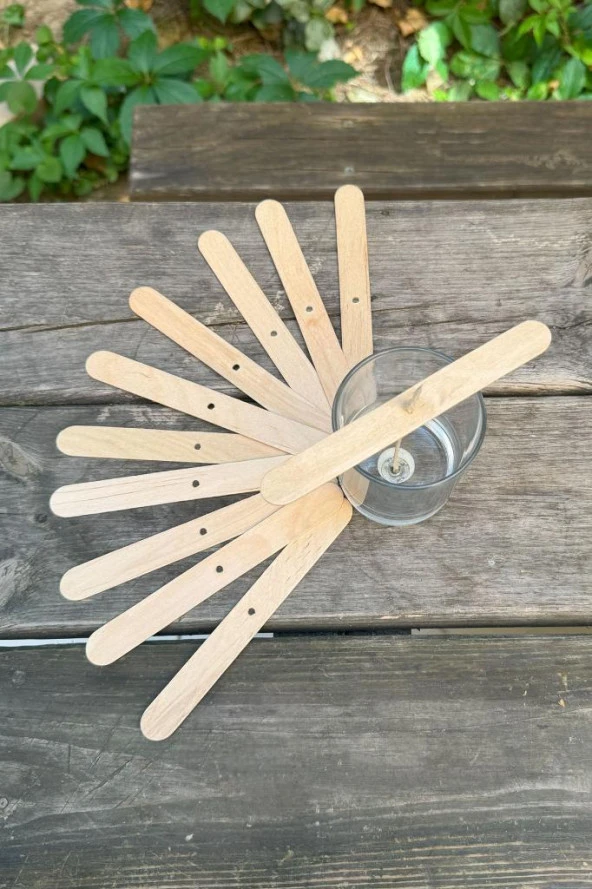 Ahşap İp Fitil Tutucu 30 Adet - Resim 3