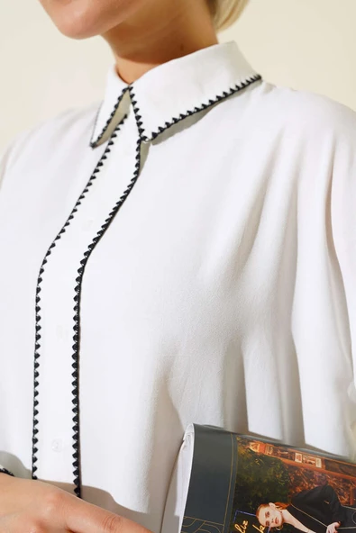 Dikiş Detaylı İkili Takım Siyah - Resim 4