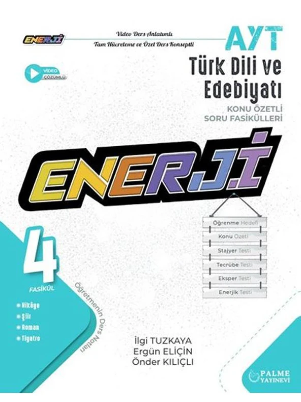 PALME YKS AYT ENERJİ EDEBİYAT KONU ÖZETLİ SORU FASİKÜLLERİ *YENİ*