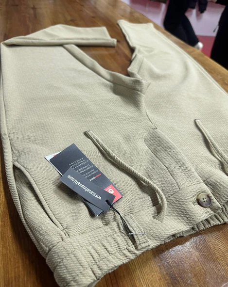 Demente 944 Erkek Kayra Kumaş Beli Lastikli Jogger - 3