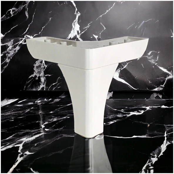 4 Adet Bella Ayak Mobilya Koltuk Çekyat Ayağı 14 cm Aytaşı-Krem - 4