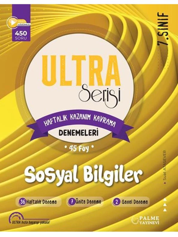 PALME 7.SINIF ULTRA SOSYAL BİLGİLER HAFTALIK KAZANIM KAVRAMA DENEMELERİ