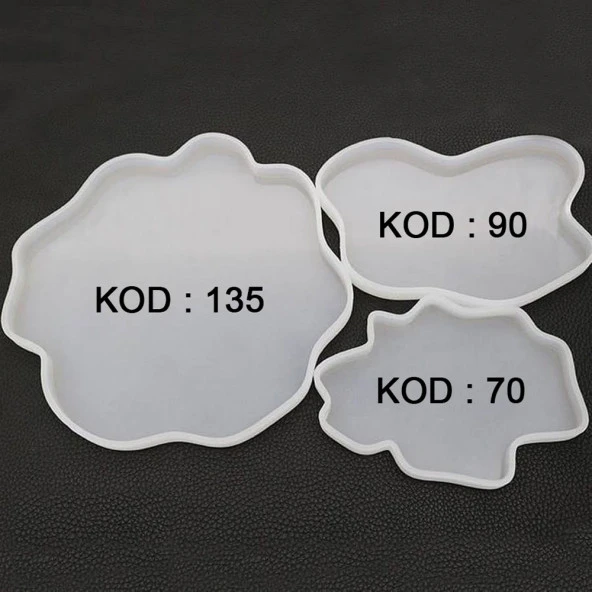 Bardak Altı Reçine Epoksi Kalıp - 3 boyut -No:135-Kod:241C