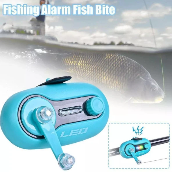 Valkyrie Yüksek Ses ve LED Işıklı Olta Kamış Balık Alarmı Kollu Hassas Rocker Alarm Kolay Kurulum - 9