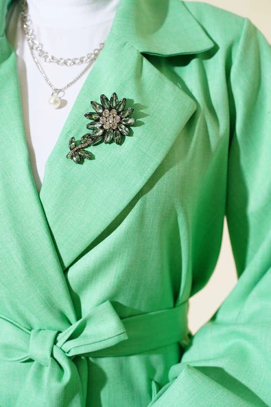 Balon Kol Keten Kap Neon Yeşil - Resim 4