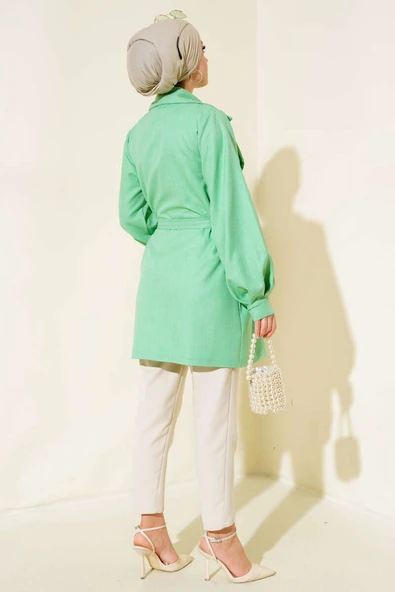 Balon Kol Keten Kap Neon Yeşil - Resim 3