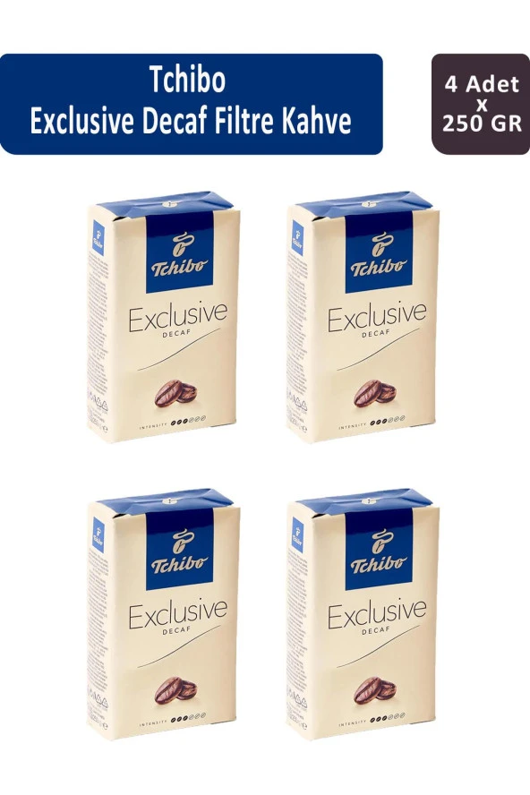 Tchibo Exclusive Decaf Filtre Kahve 250 gr x 4 Adet ürün görseli
