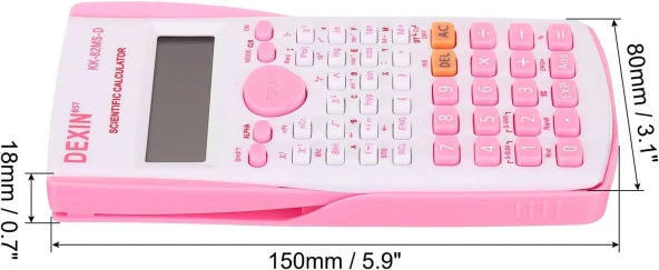 Valkyrie Dexin 240 Fonksiyonlu Çift Satır Bilimsel Hesap Makinesi Beyaz - 7