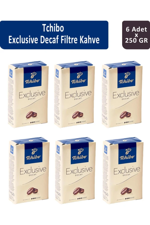 Tchibo Exclusive Decaf Filtre Kahve 250 gr x 6 Adet ürün görseli