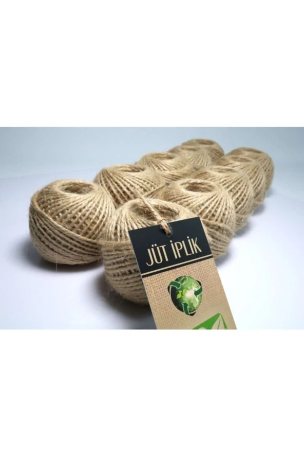 100 Gr Jüt Iplik-10'lu Jüt Ip , Hasır Ip , Kırnap Ip , Doğal Ip , Çuval Ip - 2