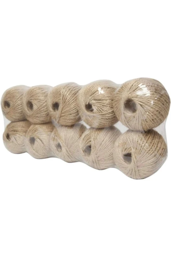 100 Gr Jüt Iplik-10'lu Jüt Ip , Hasır Ip , Kırnap Ip , Doğal Ip , Çuval Ip - 3