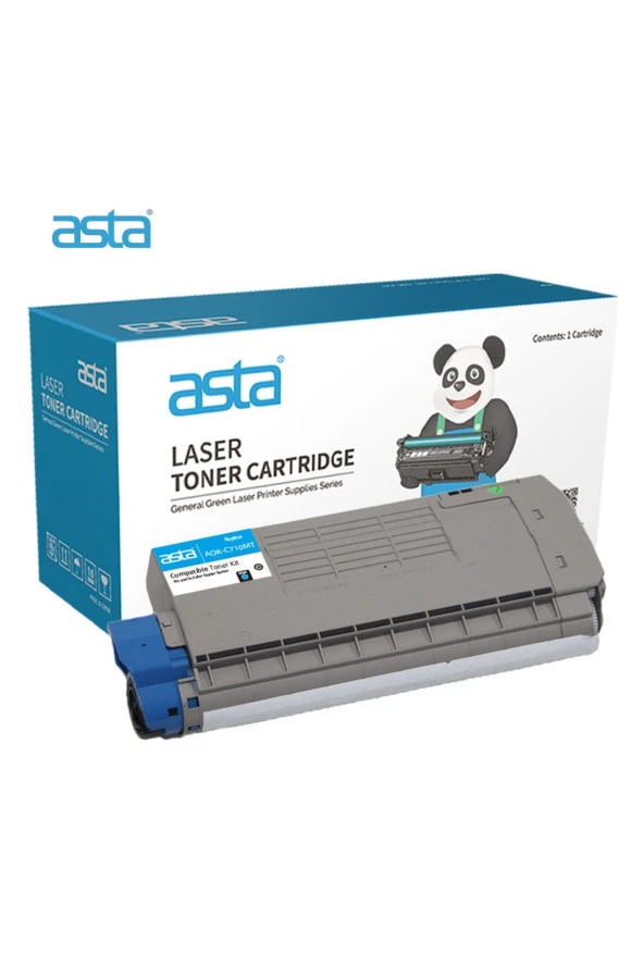 Asta Aok-c710ct/44318607 Cyan Toner (11.500 Sayfa) ürün görseli
