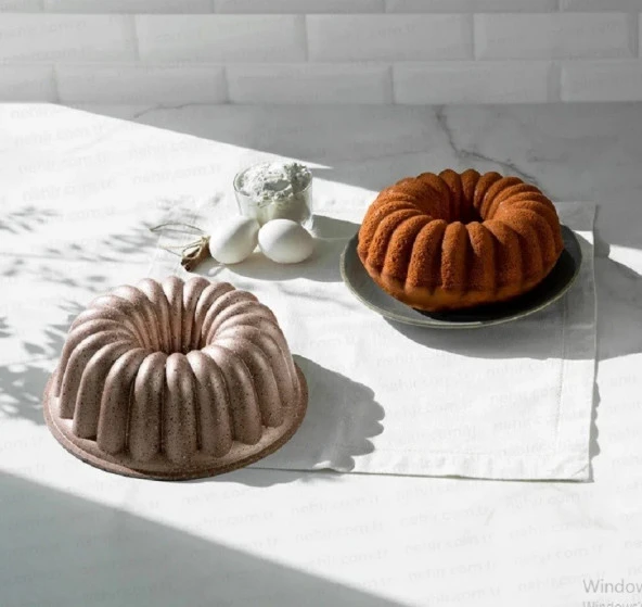 Nehir Açelya RoseGold Döküm Kek Kalıbı 26 cm ürün görseli 1