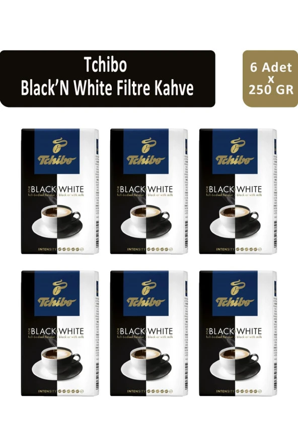Tchibo Black'N White Filtre Kahve 250 gr x 6 Adet
