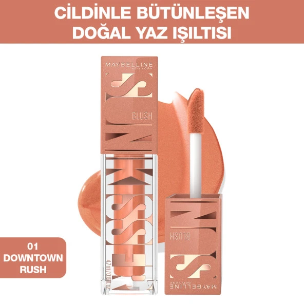 Maybelline New York Sunkisser Likit Allık- 01 Downtown Rush