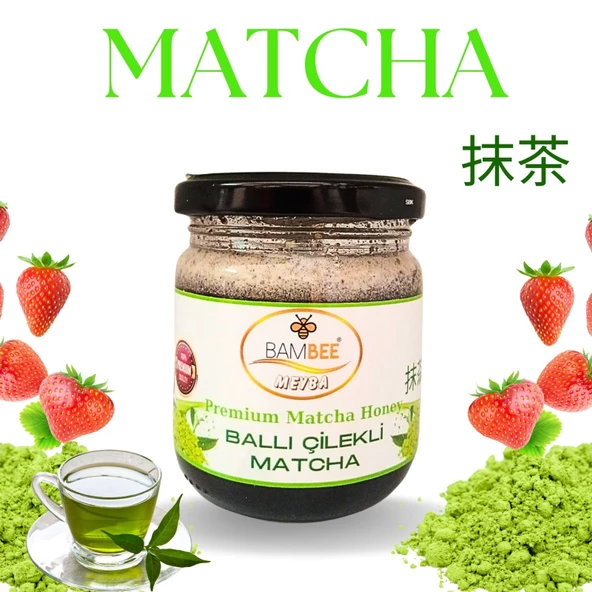 BAMBEE  Premium Matcha Balı Çilekli 250 Gr