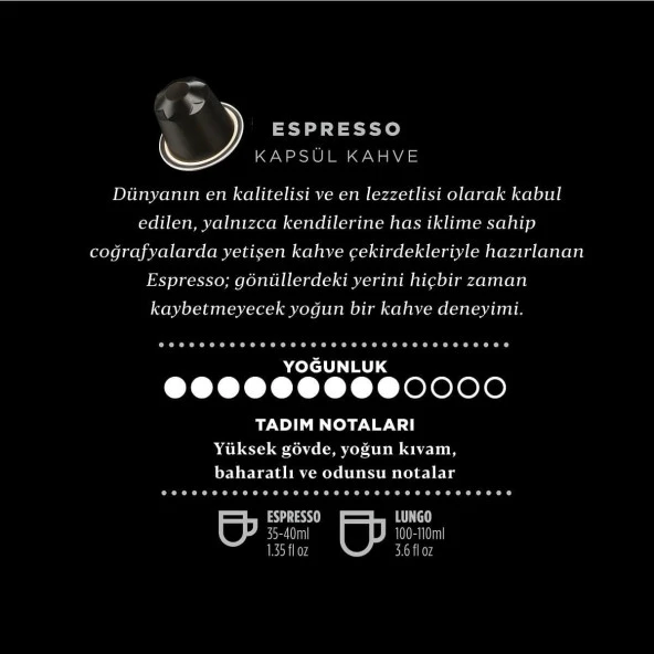 Kahve Dünyası 9 Master Espresso Kapsül Kahve 100 Kapsül - Resim 4