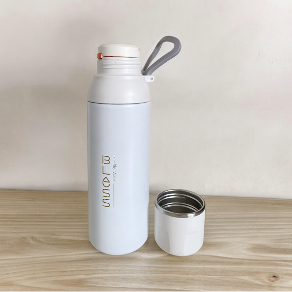 Yüksek Yalıtımlı Paslanmaz Çelik Bardaklı Sıcak/Soğuk 700 ML Termos - 2