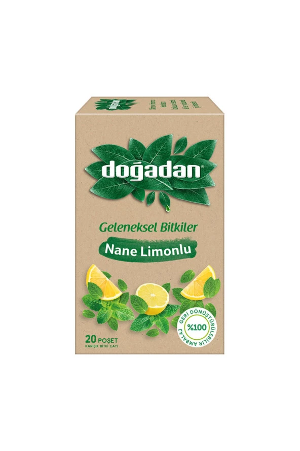 Doğadan DOĞADAN NANE LİMONLU 20 Lİ