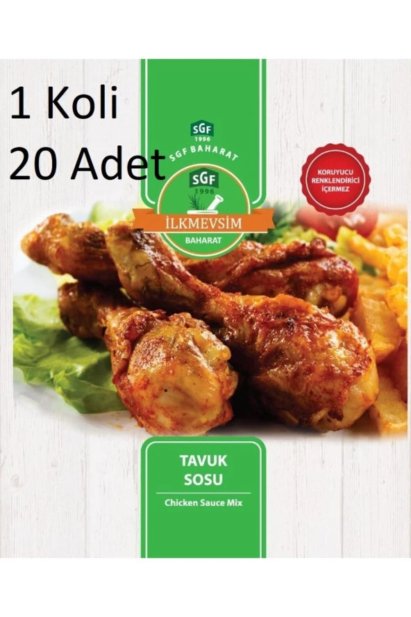 ilkmevsim baharat tavuk sosu chicken sauce 50 gr*20 adet 1 koli