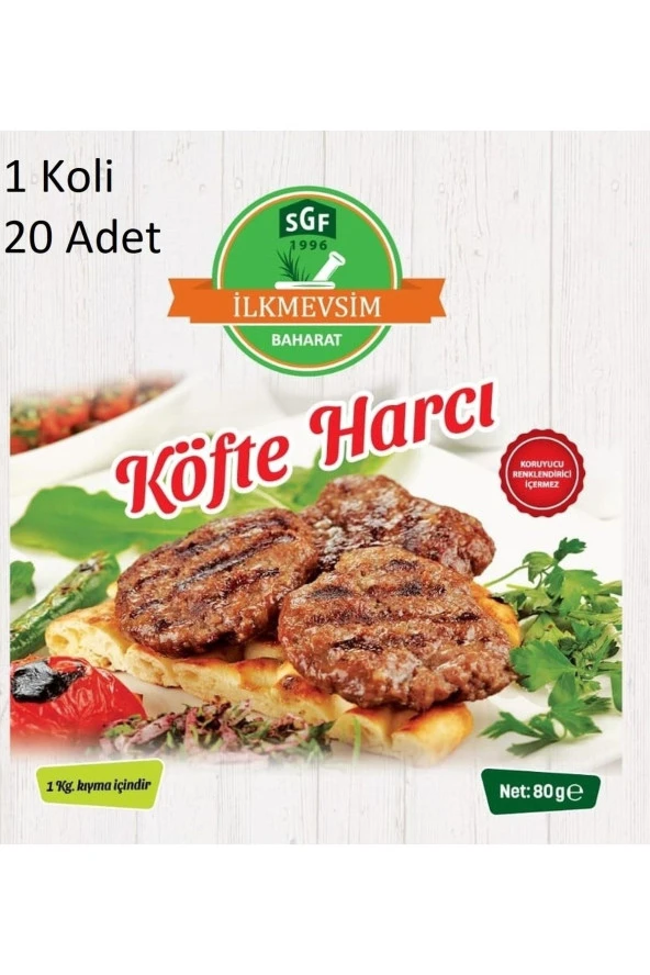 ilkmevsim baharat köfte harcı 80 g* 20 adet 1 koli