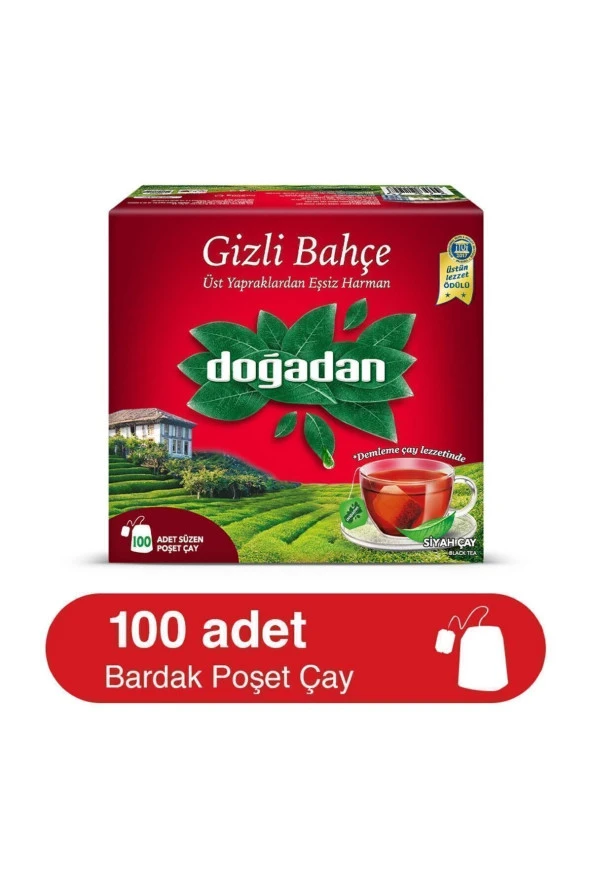 Doğadan Gizli Bahçe Bardak Poşet Çay 100'lü