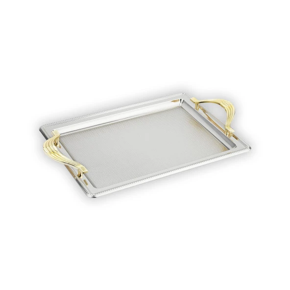 Schafer Ela 2 li Dikdörtgen Çay Tepsisi - 4