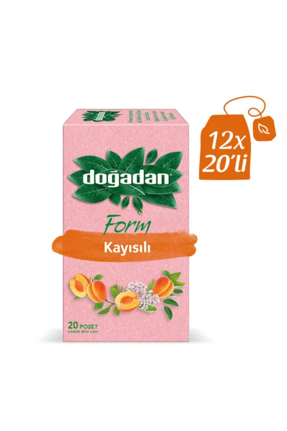 Doğadan Form Kayısılı Karışık Bitki Çayı 20li x 12 paket (1 koli)
