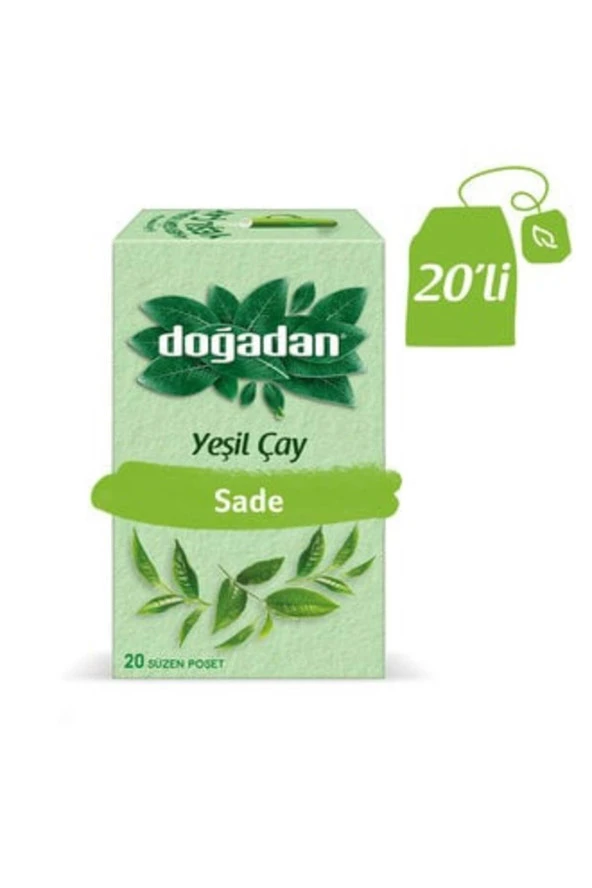 Doğadan Yeşil Çay 20'Li Bardak Poşet ( 12 ADET )
