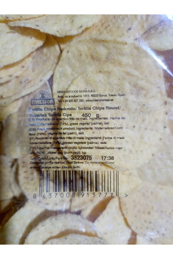 Mission tortilla cipsi cips 450 gr