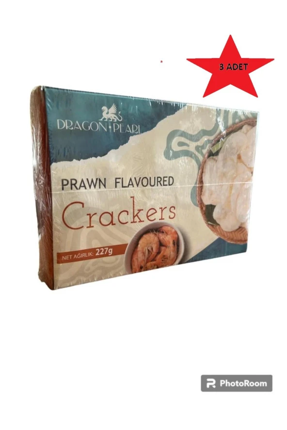 Dragon Pearl Karides cipsi kraker beyaz 227 gr x 3 adet