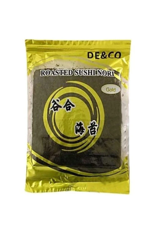 De Co yada De&co Sushi Nori Kavrulmuş Deniz Yosunu Gold 50 Yaprak 140 Gr