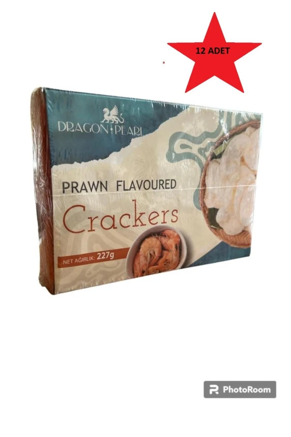 Dragon Pearl Karides cipsi kraker beyaz 227 gr x 12 adet