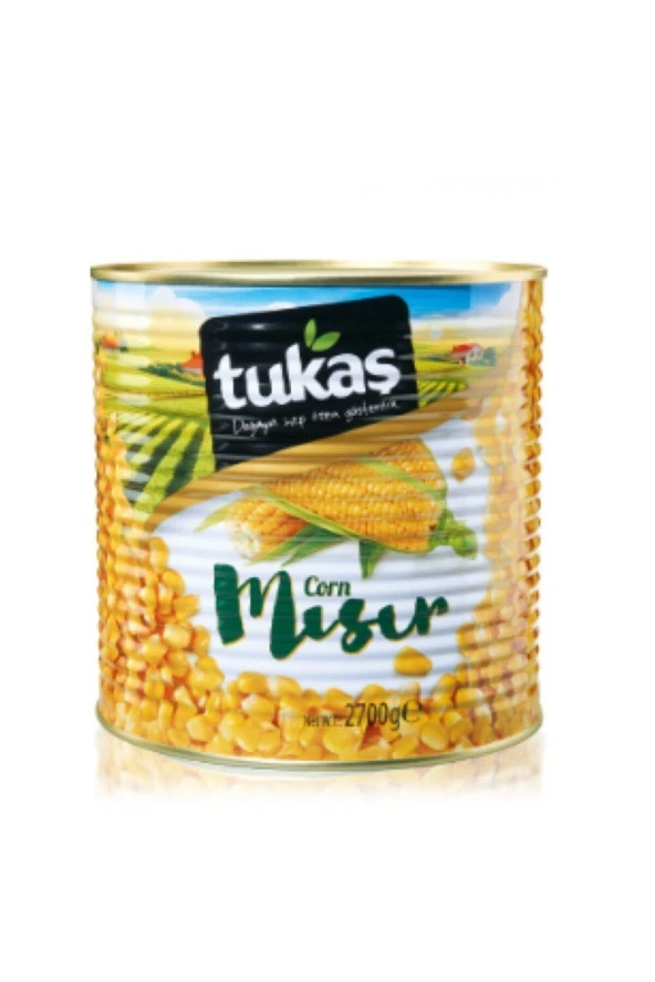 Tukaş Mısır Konservesi Teneke 2700 Gr.