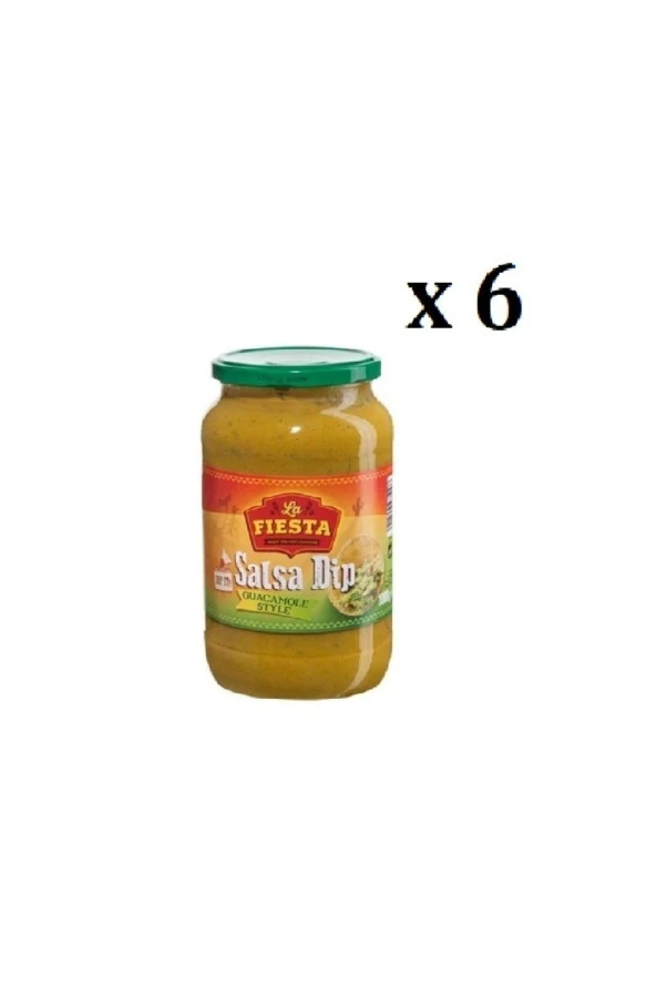 La Fiesta Guacamole Avakado Dip Sos 1 Kg X 6'lı ( Koli)