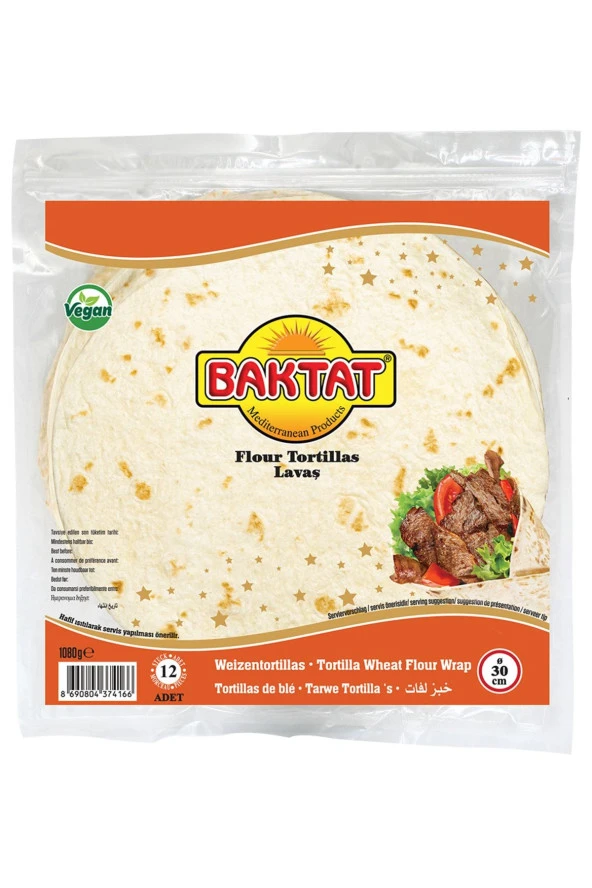 Baktat Tortilla Lavaş Ekmeği 30 Cm