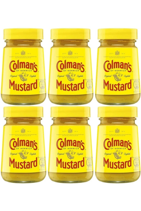 Colman's Hardal Mustard 100 G  6 Adet